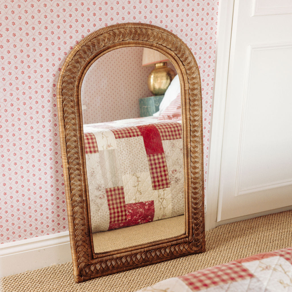 Serena Arched Rattan Mirror Mirrors