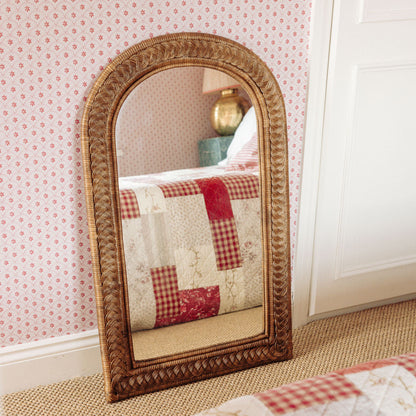 Serena Arched Rattan Mirror Mirrors