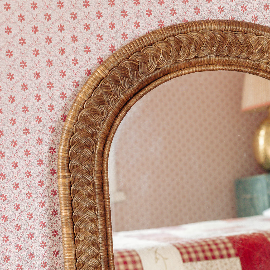 Serena Arched Rattan Mirror Mirrors