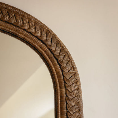 Serena Arched Rattan Mirror Mirrors