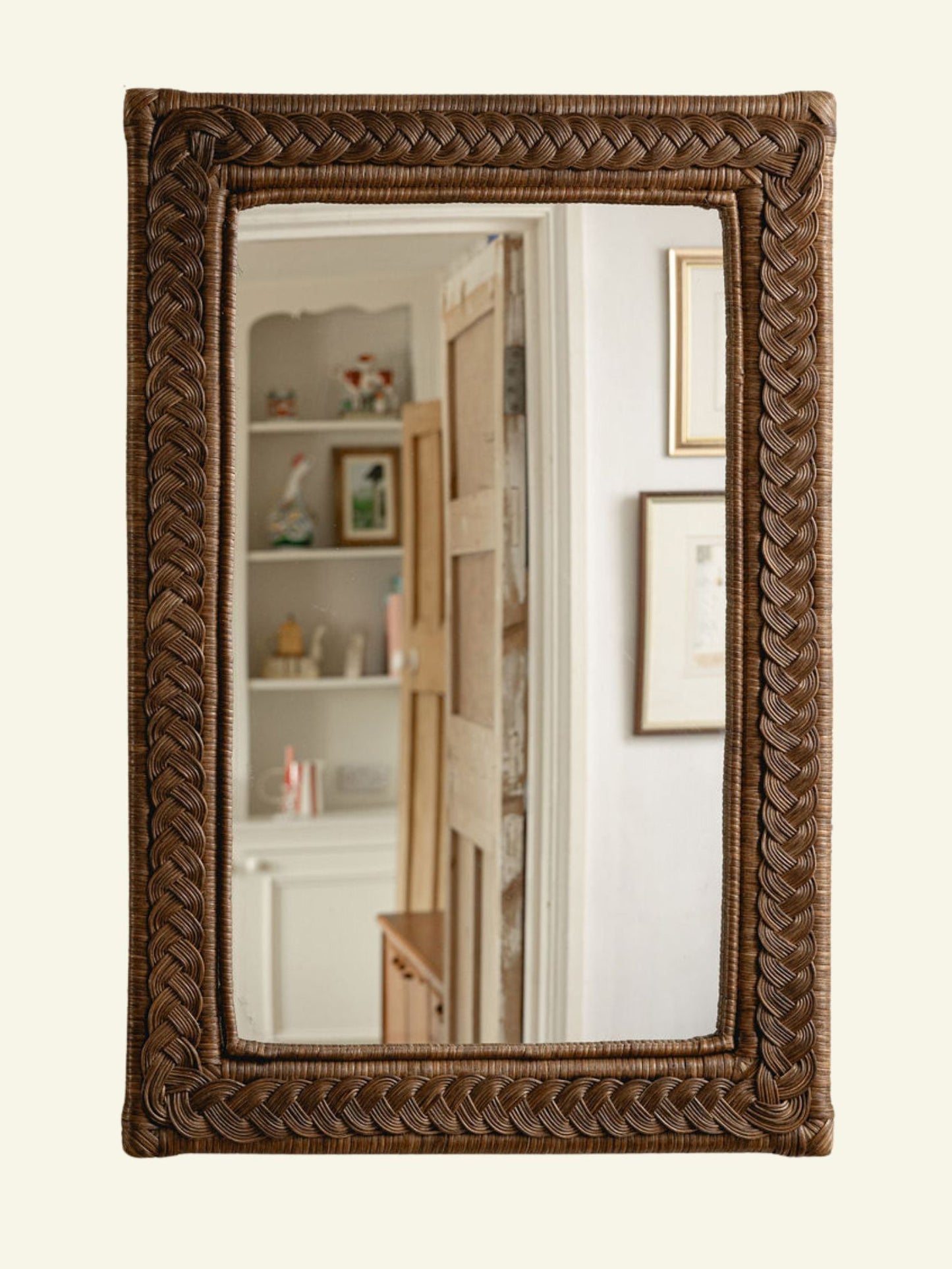 Serena Rectangular Rattan Mirror Mirrors