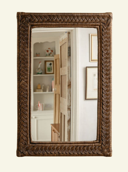Serena Rectangular Rattan Mirror Mirrors