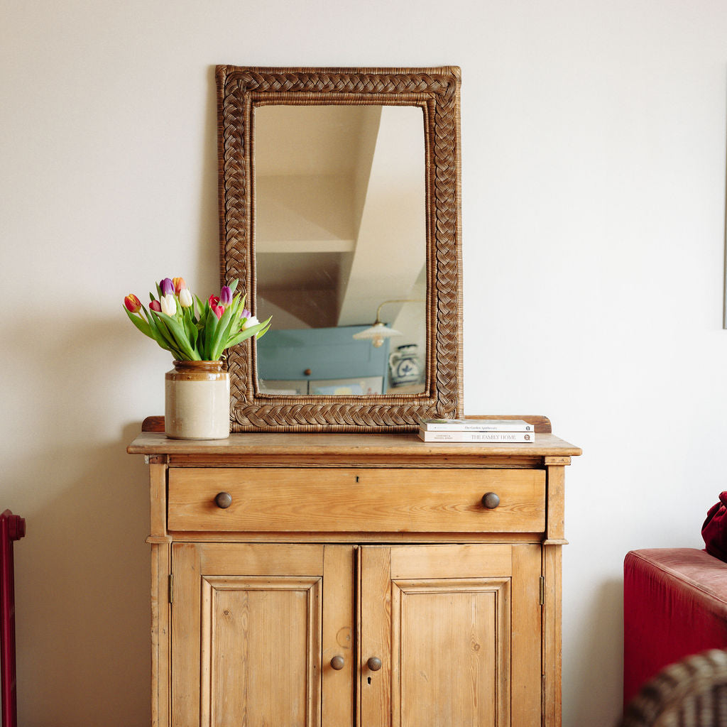 Serena Rectangular Rattan Mirror Mirrors