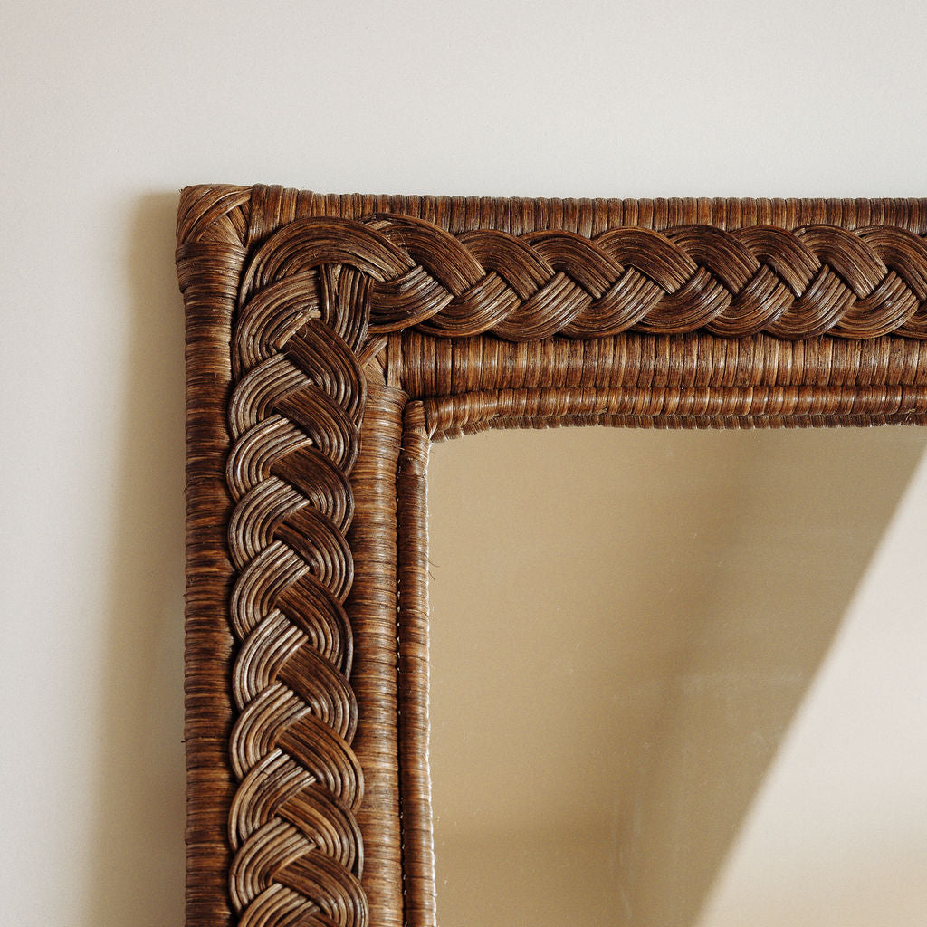 Serena Rectangular Rattan Mirror Mirrors