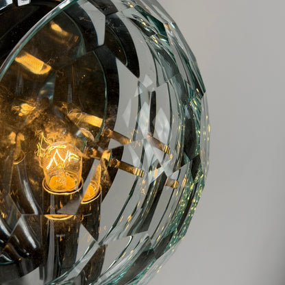 Set of 3 Faceted Glass Wall Lights by Pia Guidetti Crippa for Lumi Milano, 1960s Sconces