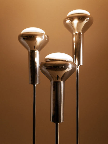 Set of 3 Model 1073 Floor Lamps by Gino Sarfatti for Arteluce, Italy, Circa 1970 Floor Lamps