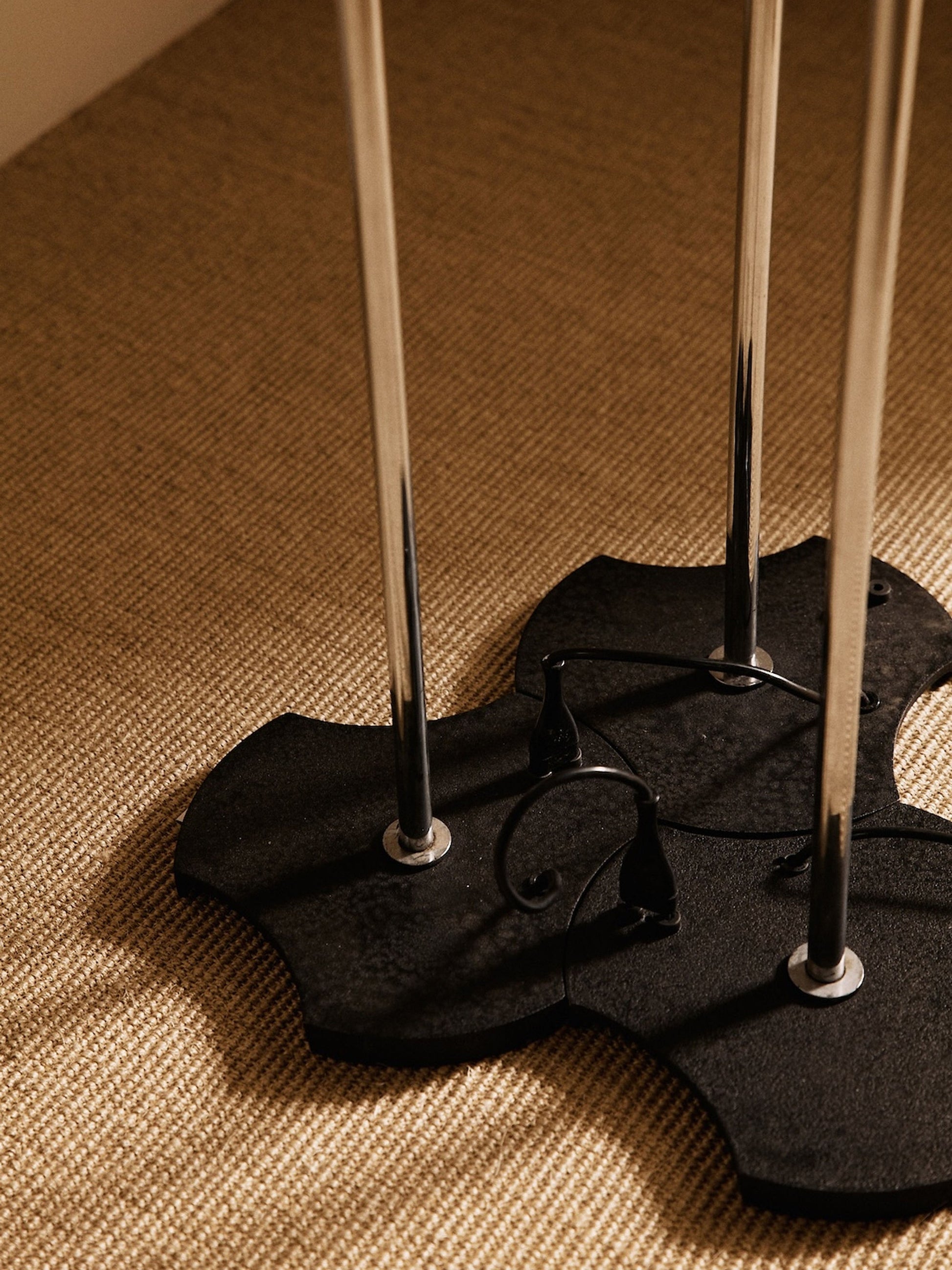 Set of 3 Model 1073 Floor Lamps by Gino Sarfatti for Arteluce, Italy, Circa 1970 Floor Lamps