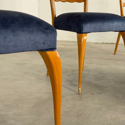 Set of 6 Dining Chairs by Paolo Buffa, Italy, 1950s Dining Chairs