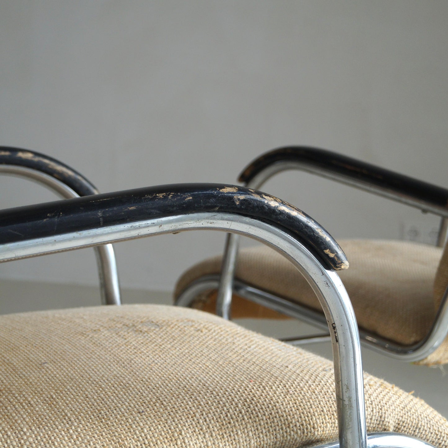 Set of Bauhaus Tubular Steel No.55 Lounge Chairs by Paul Schuitema for D3, 1930s Chairs