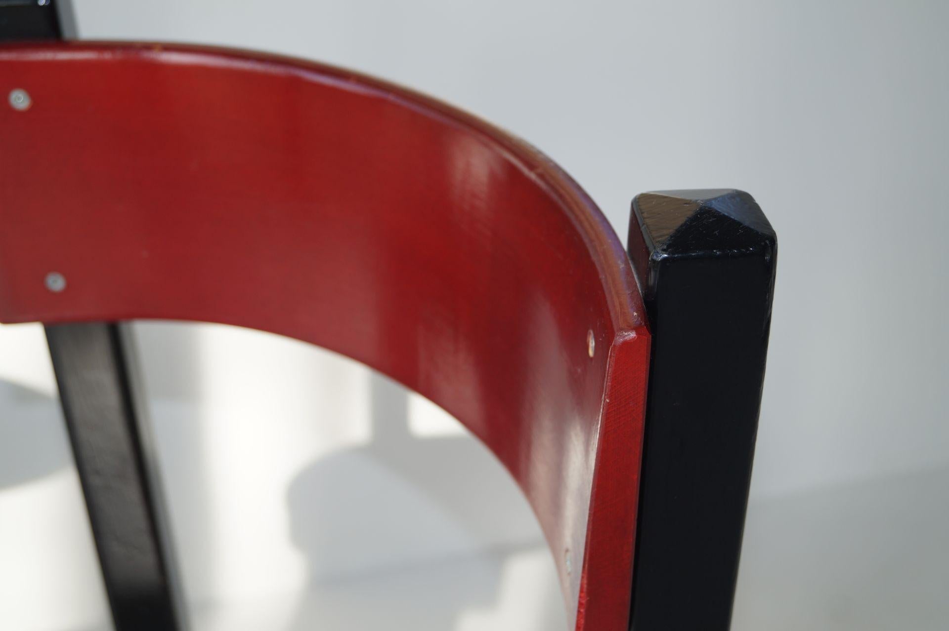Set of Modernist 'Bastille' Chairs by Dutch Architect Piet Blom, 1960s Chairs