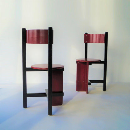 Set of Modernist 'Bastille' Chairs by Dutch Architect Piet Blom, 1960s Chairs