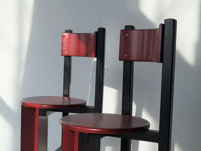 Set of Modernist 'Bastille' Chairs by Dutch Architect Piet Blom, 1960s Chairs