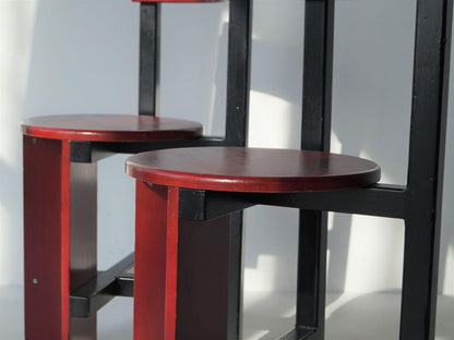 Set of Modernist 'Bastille' Chairs by Dutch Architect Piet Blom, 1960s Chairs