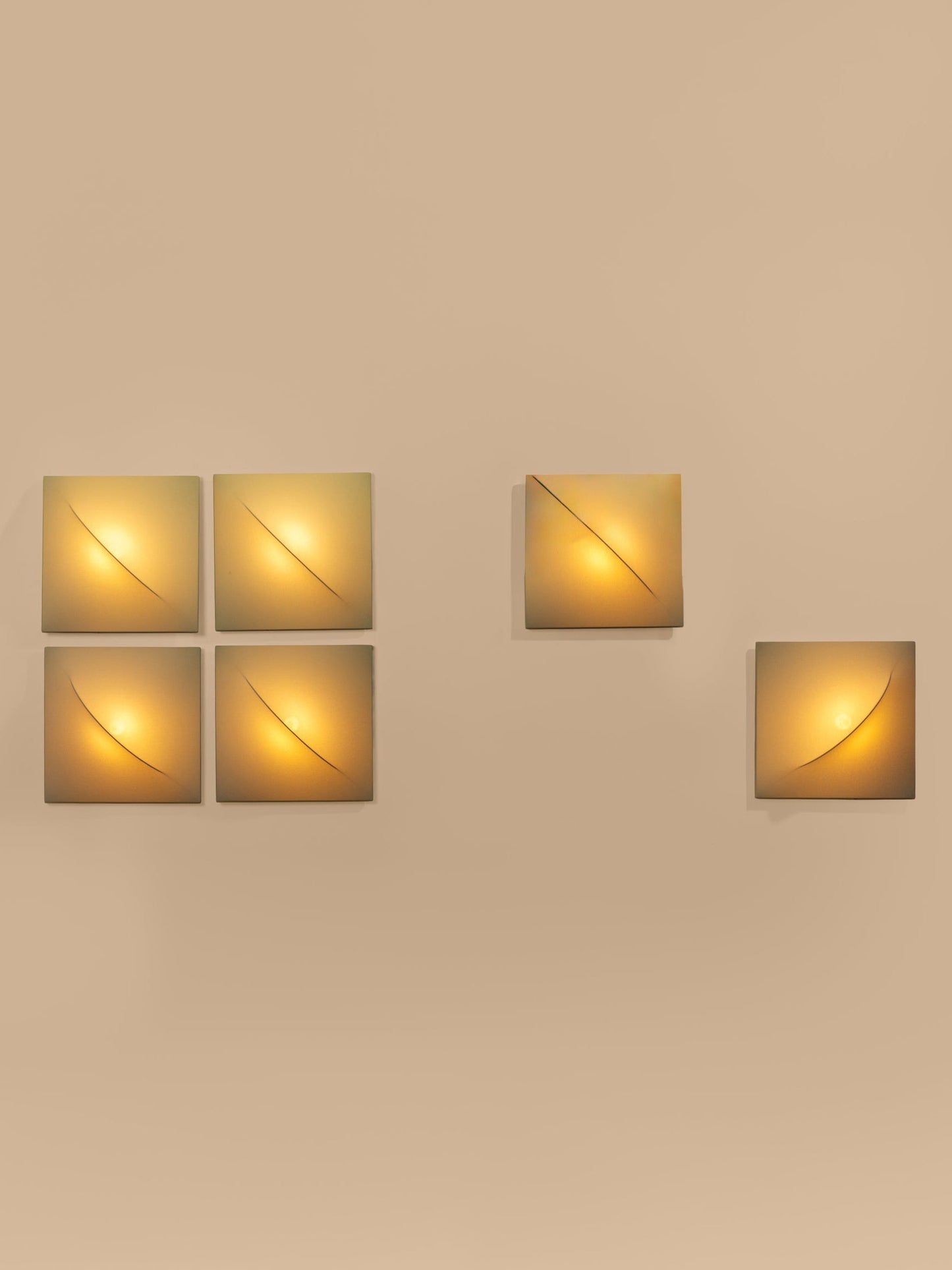 Set of Six Kazuhide Takahama Saori Wall Lights 1970s Sconces