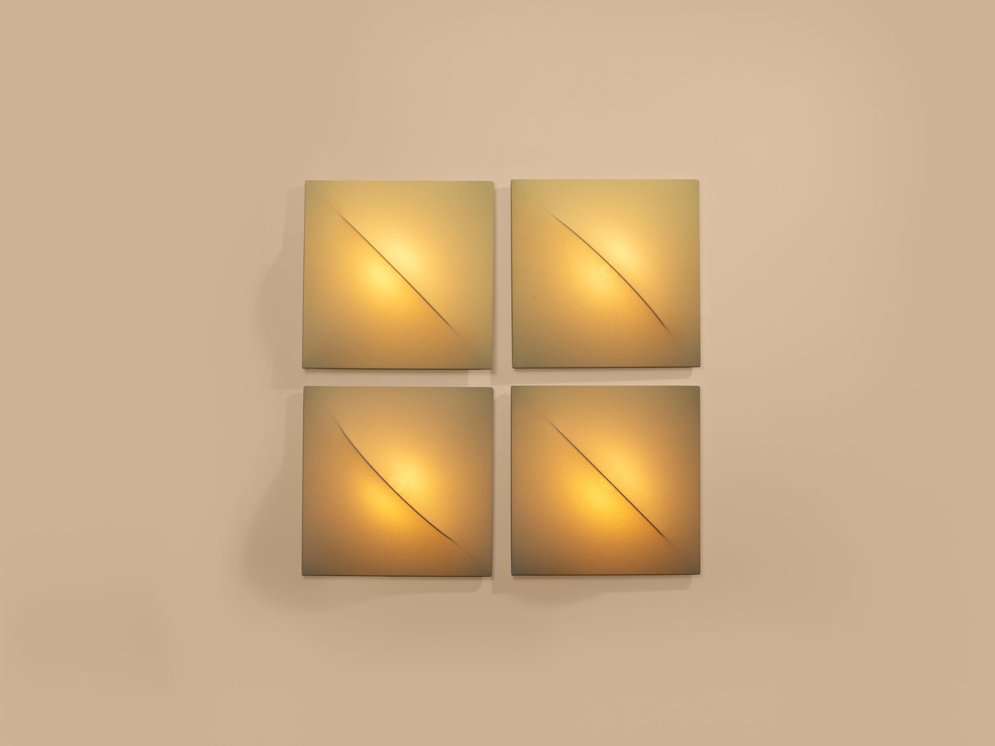 Set of Six Kazuhide Takahama Saori Wall Lights 1970s Sconces