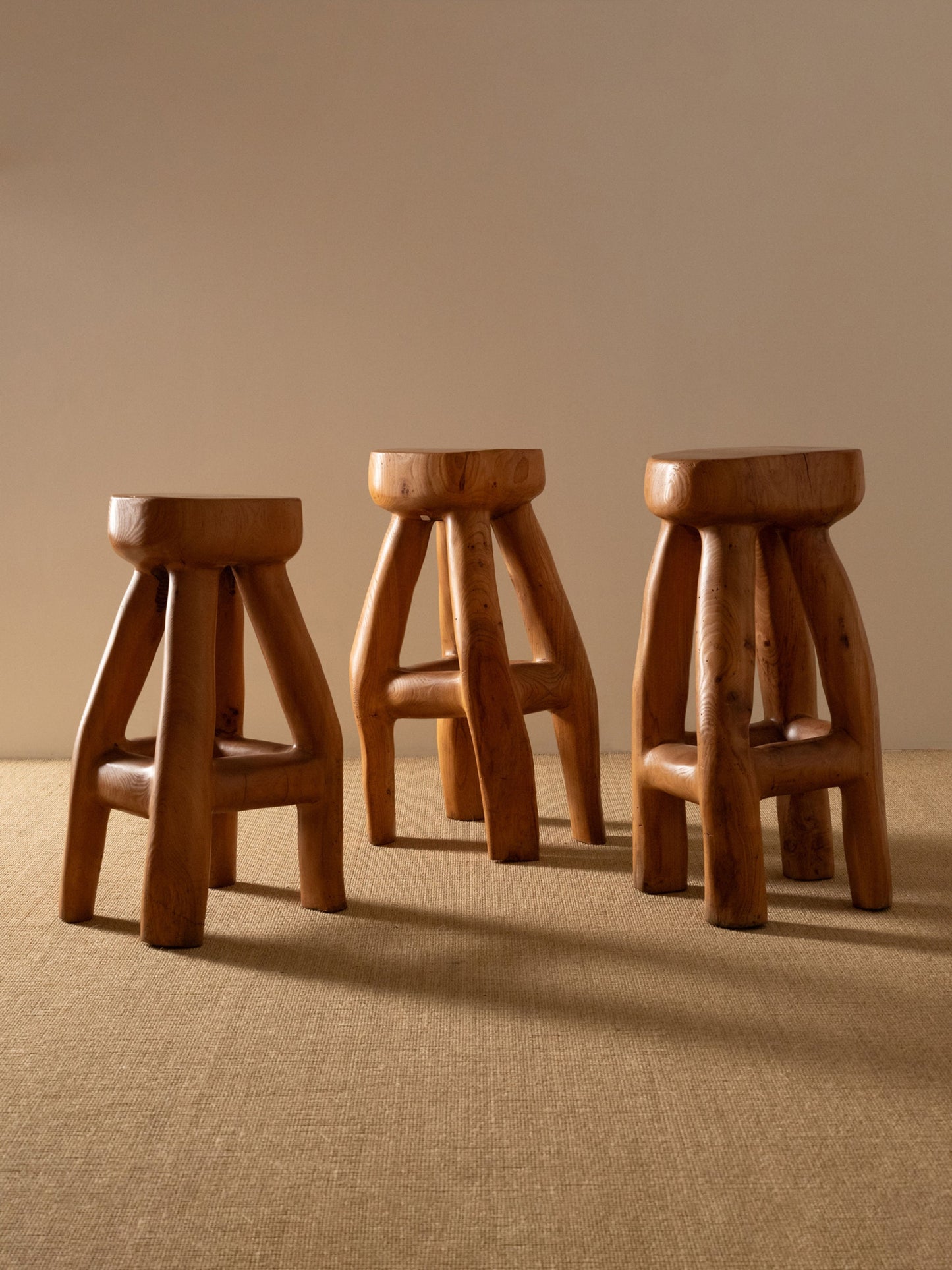 Set of Three High Stools, France, 1970 Stools