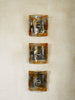 Set of Three Mazzega Wall Lamps, 1970s Sconces