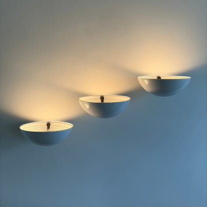 Set of Three Model 1222 Wall Lights by Elio Martinelli for Martinelli Luce, 1979 Sconces