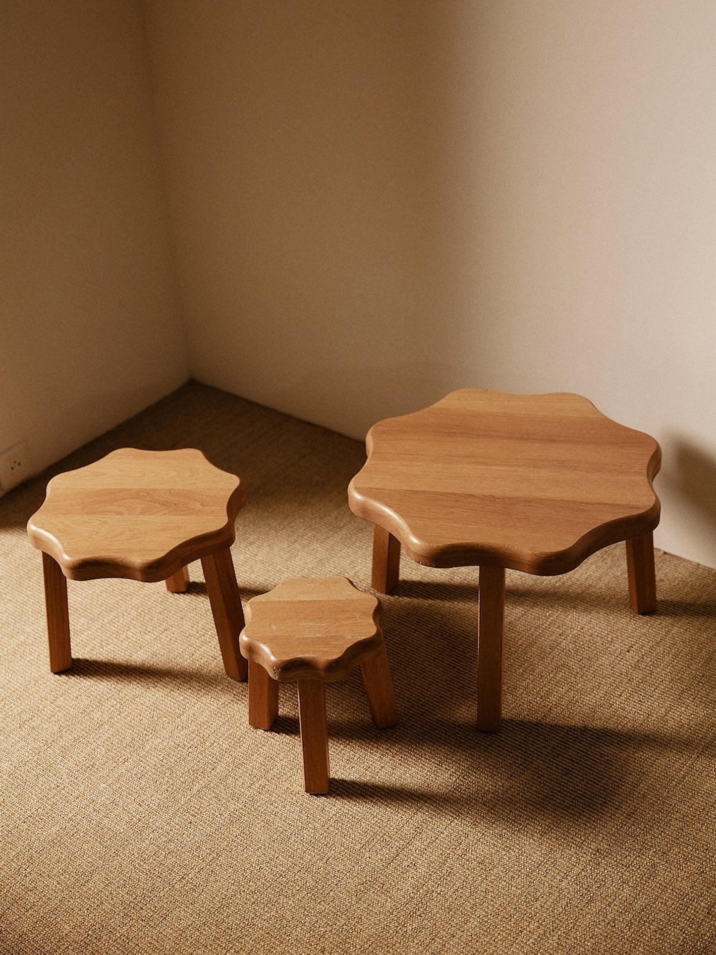 Set of Three Nesting Tables, Netherlands, Circa 1970 Nesting Tables