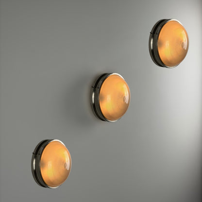 Set of Three "Sigma" Ceiling or Wall Lights by Sergio Mazza for Artemide, 1960s Sconces
