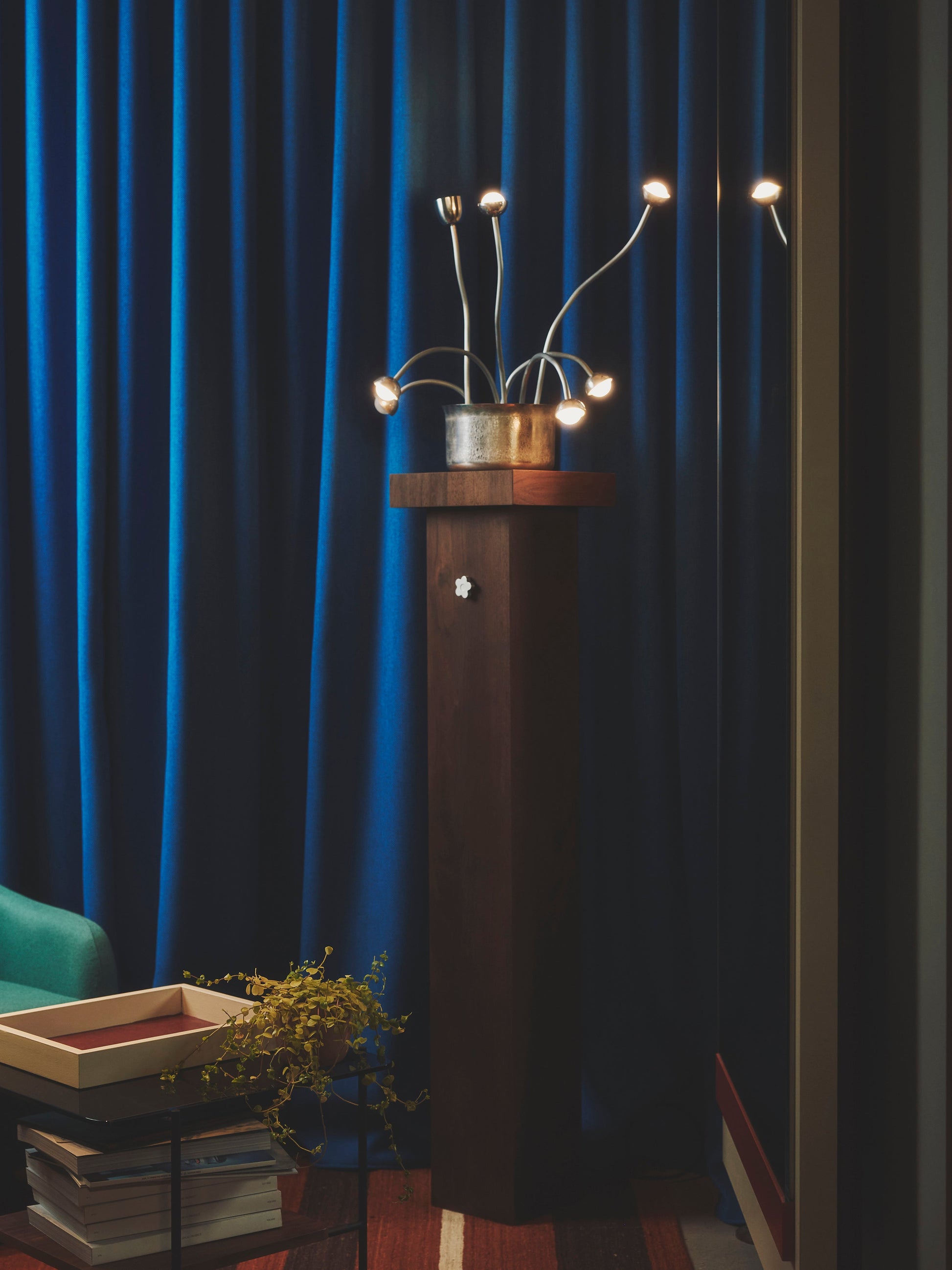 Seven Flowers and a Stand Floor Lamps