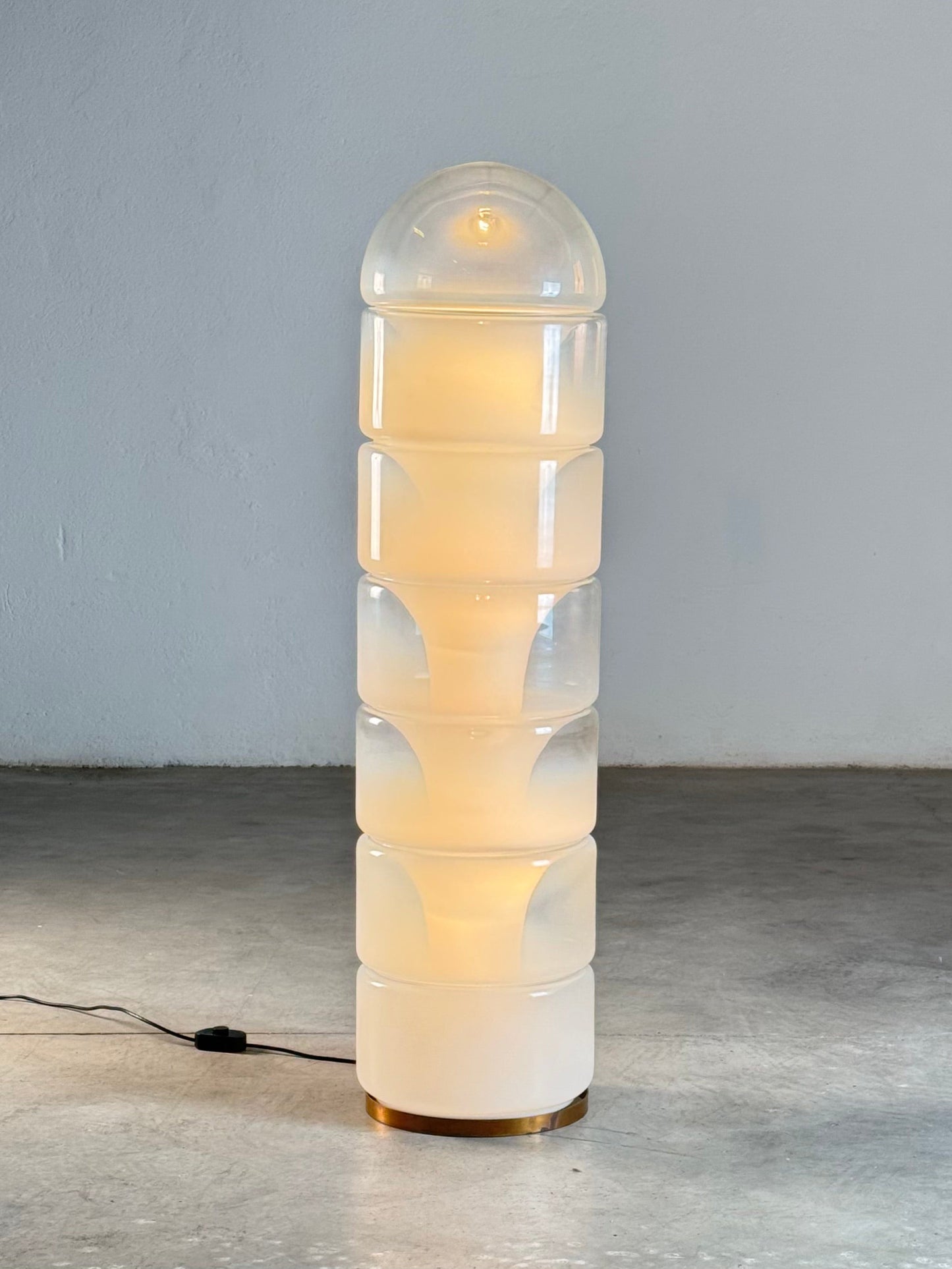 Sfumato Glass Floor Lamp Model "LT316" by Carlo Nason for Vetrerie Nason, 1960s Floor Lamps