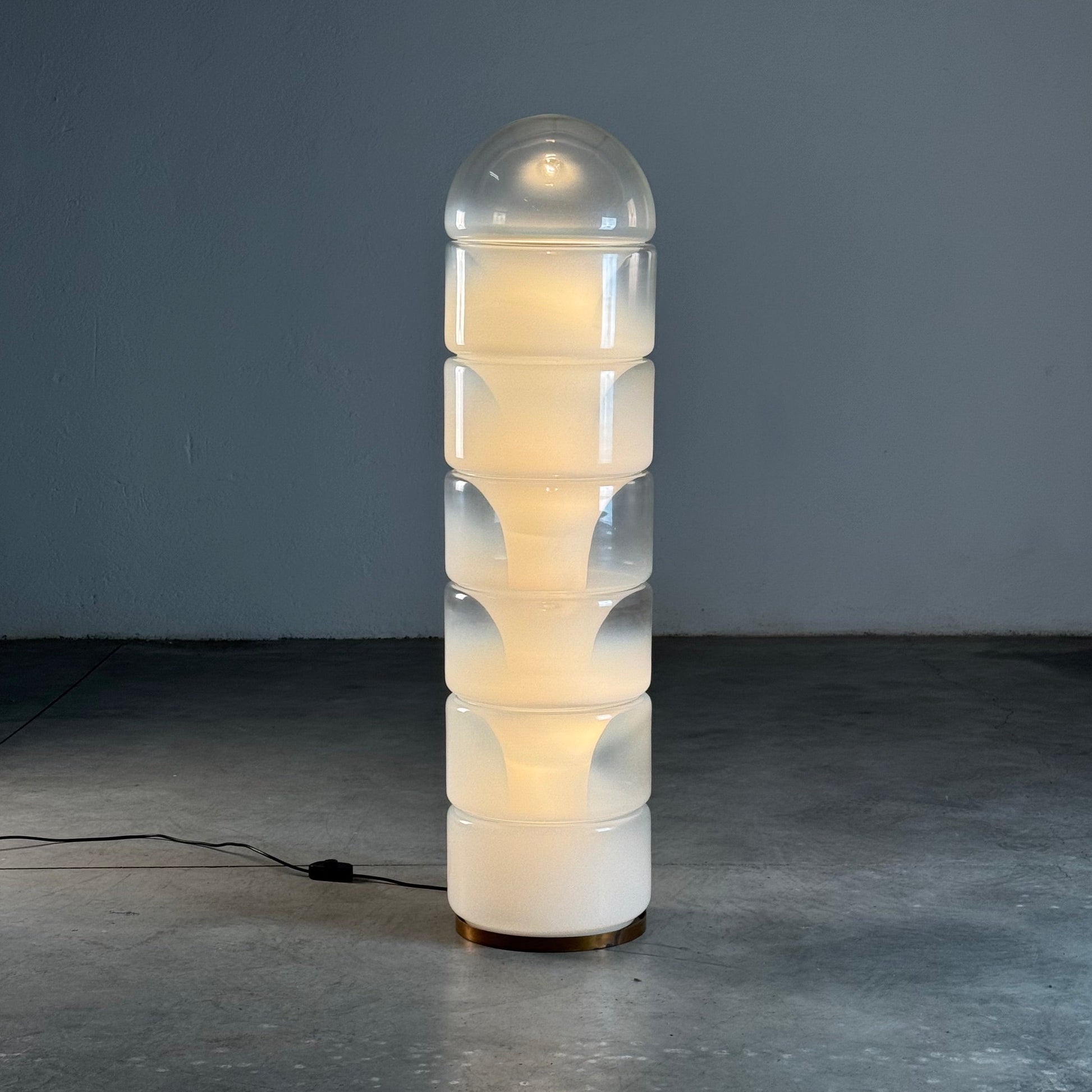 Sfumato Glass Floor Lamp Model "LT316" by Carlo Nason for Vetrerie Nason, 1960s Floor Lamps