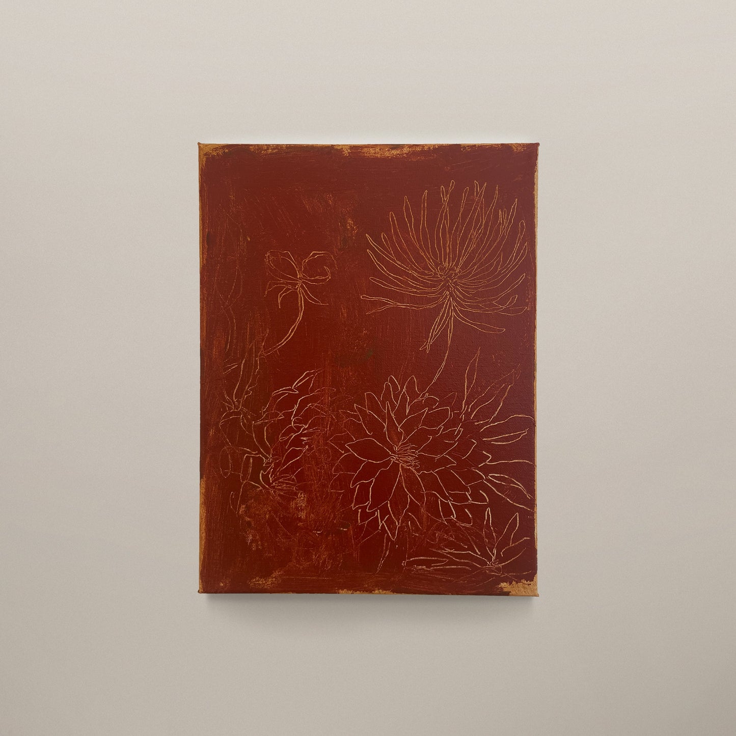 Sgraffito in Red Oxide, 2025 Artwork