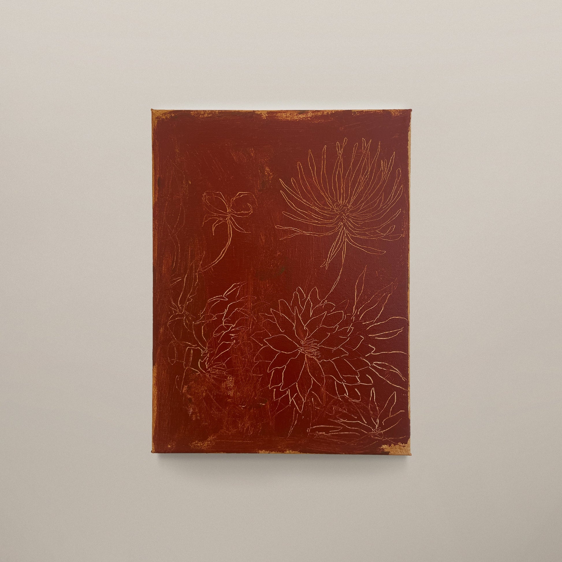 Sgraffito in Red Oxide, 2025 Artwork