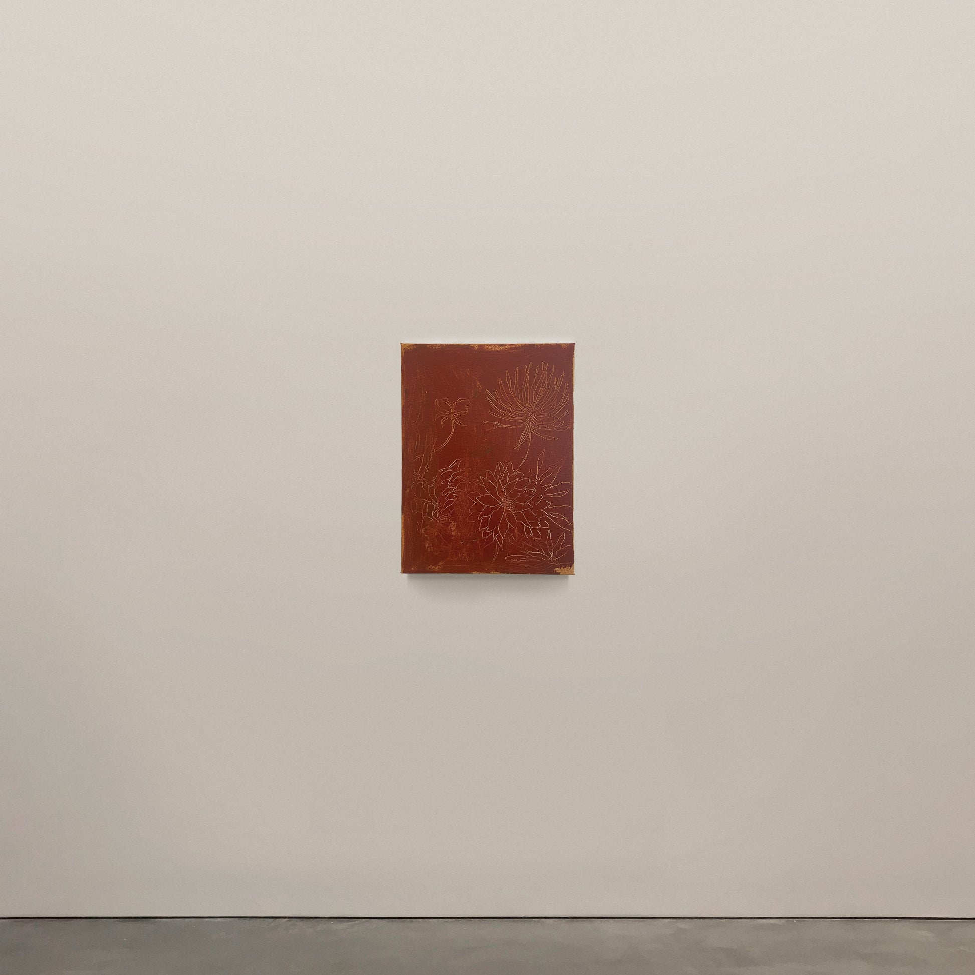 Sgraffito in Red Oxide, 2025 Artwork