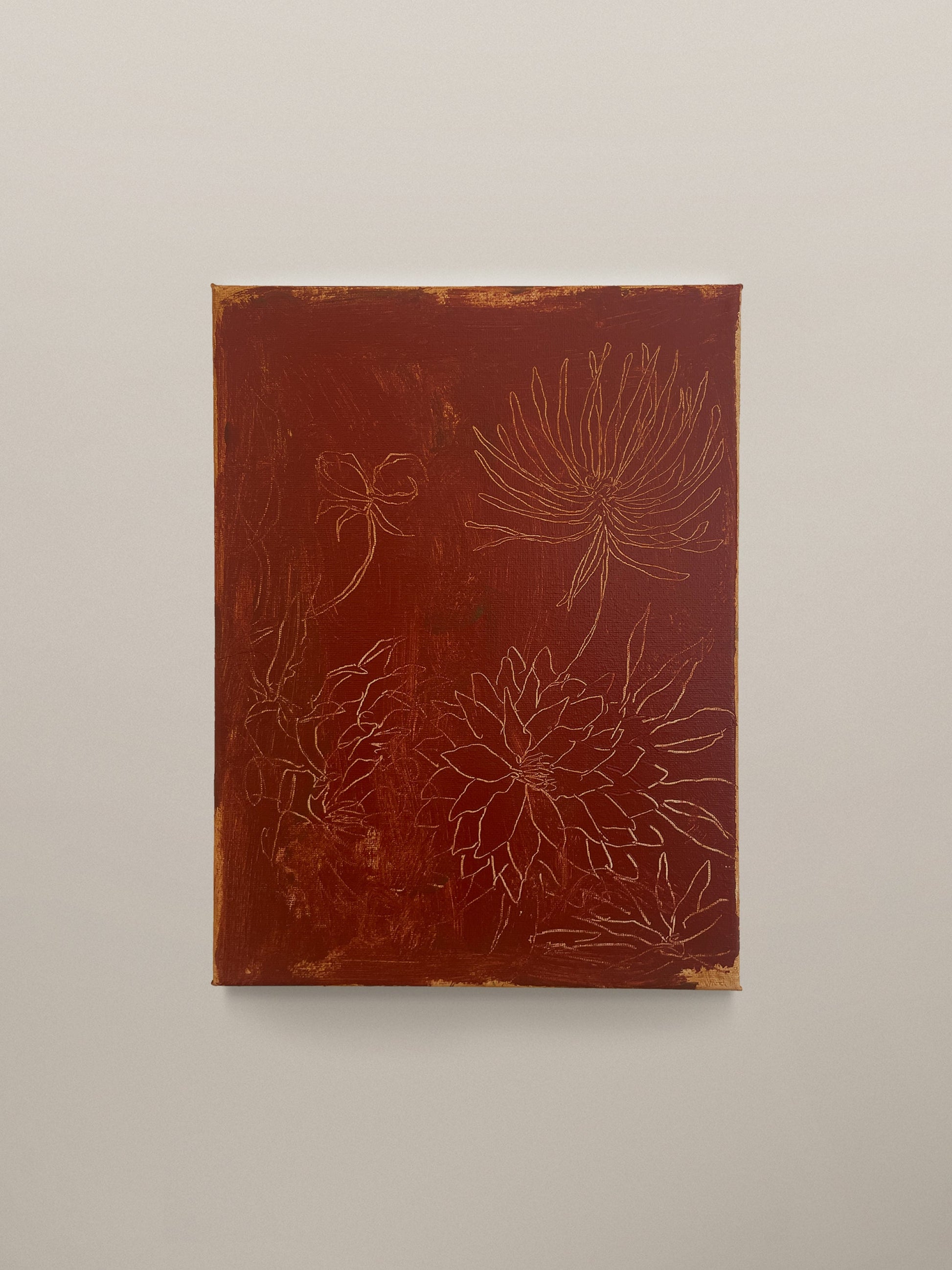 Sgraffito in Red Oxide, 2025 Artwork
