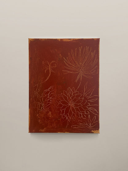 Sgraffito in Red Oxide, 2025 Artwork