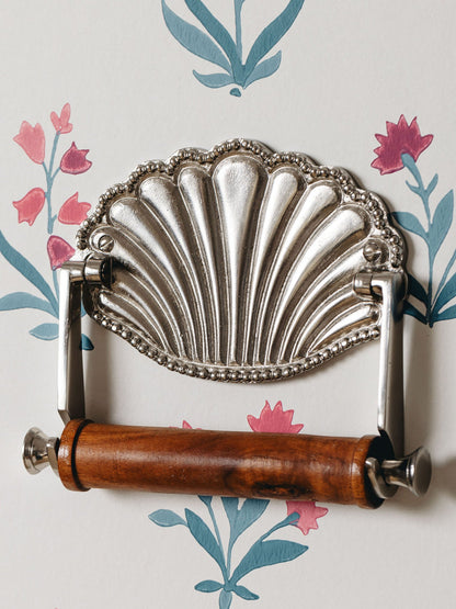 Shell Brass Toilet Roll Holder Hardware
