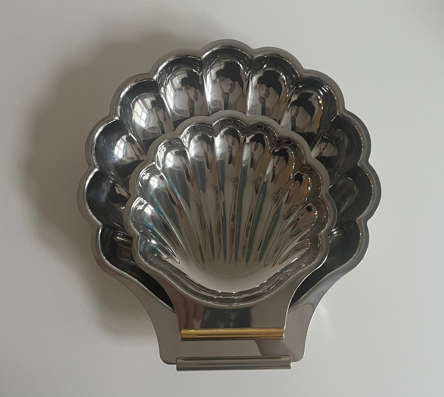 French Silver Plated Shell Dishes