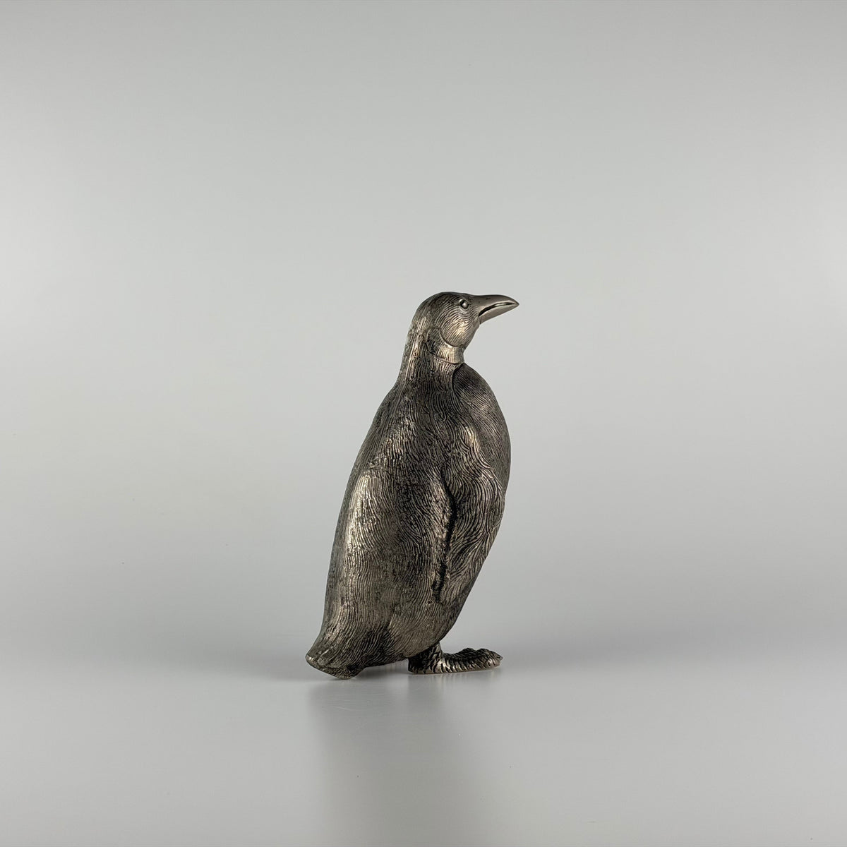 Silver-Plated Penguin Sculpture by Gucci, Italy, 1970s Sculptures
