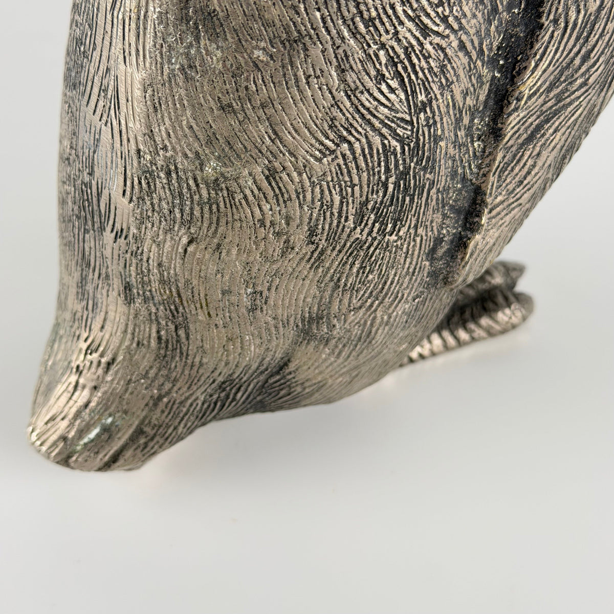Silver-Plated Penguin Sculpture by Gucci, Italy, 1970s Sculptures