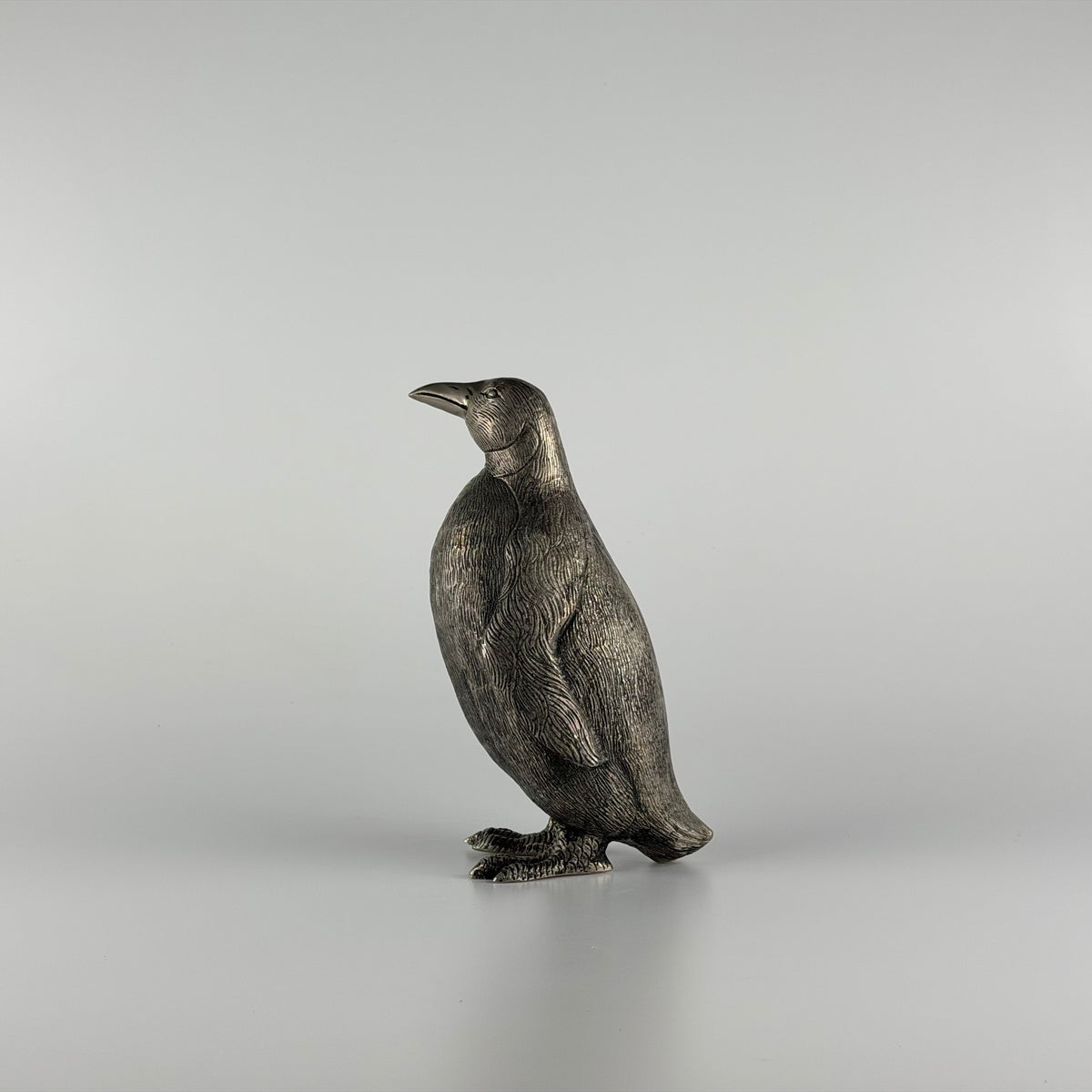 Silver-Plated Penguin Sculpture by Gucci, Italy, 1970s Sculptures