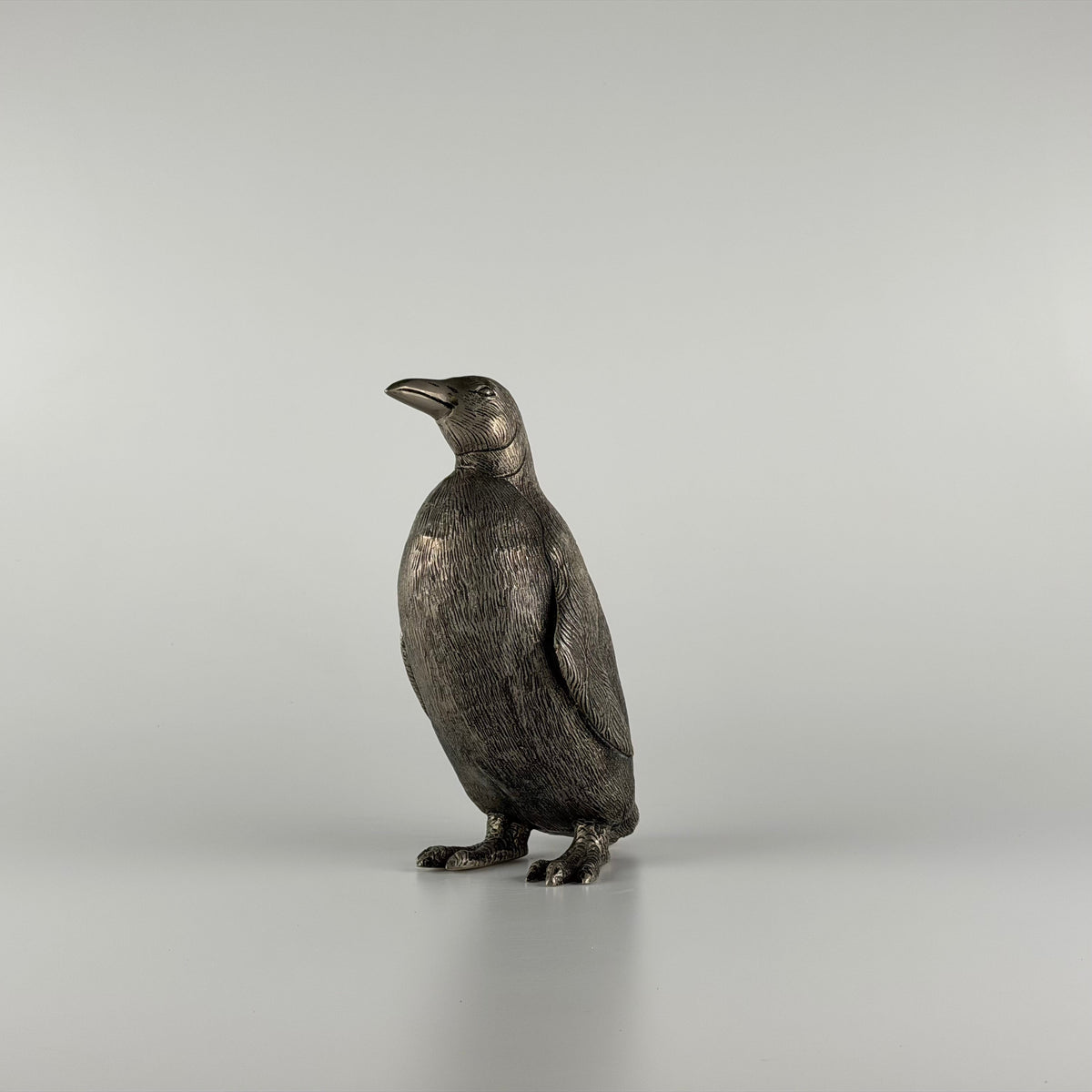 Silver-Plated Penguin Sculpture by Gucci, Italy, 1970s Sculptures