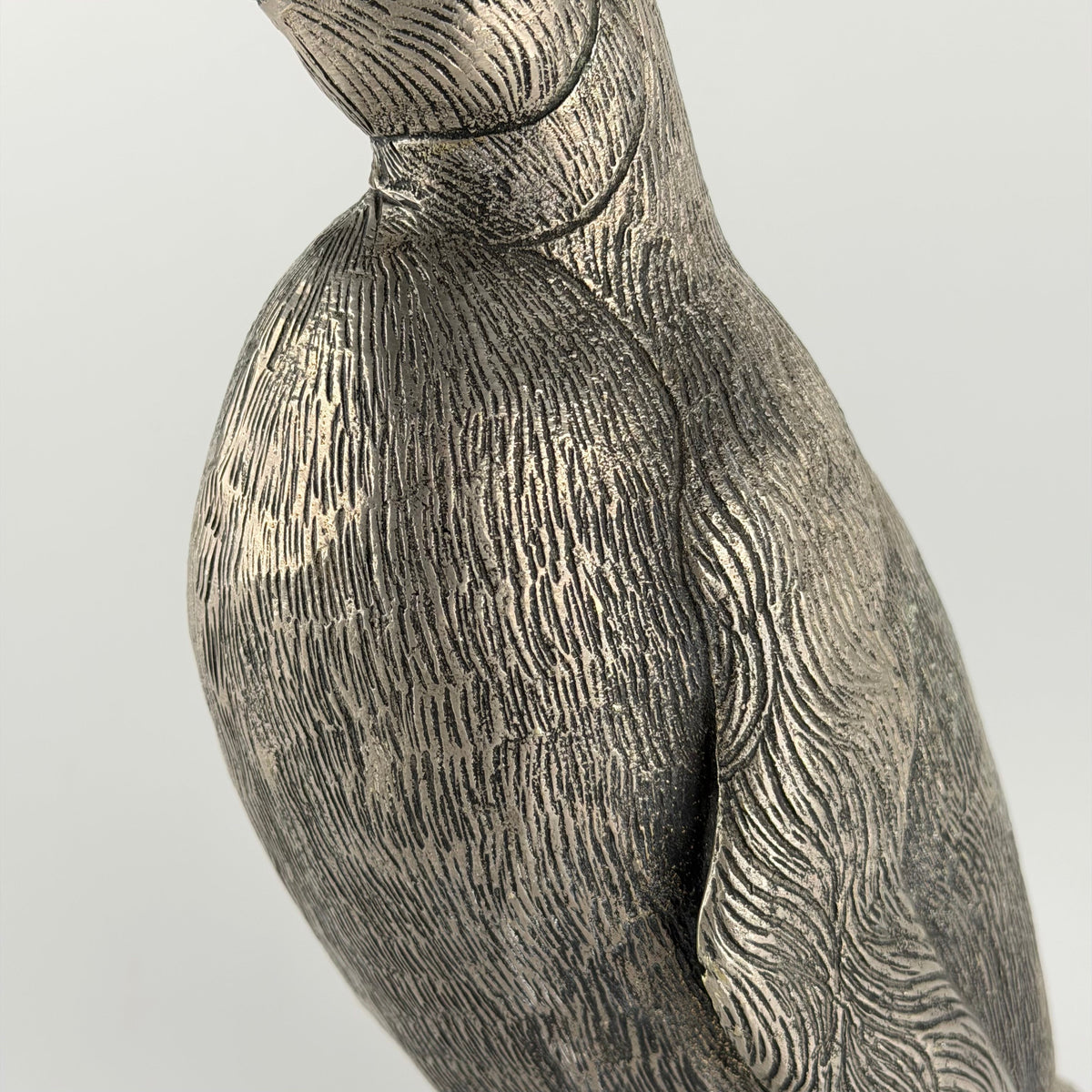 Silver-Plated Penguin Sculpture by Gucci, Italy, 1970s Sculptures