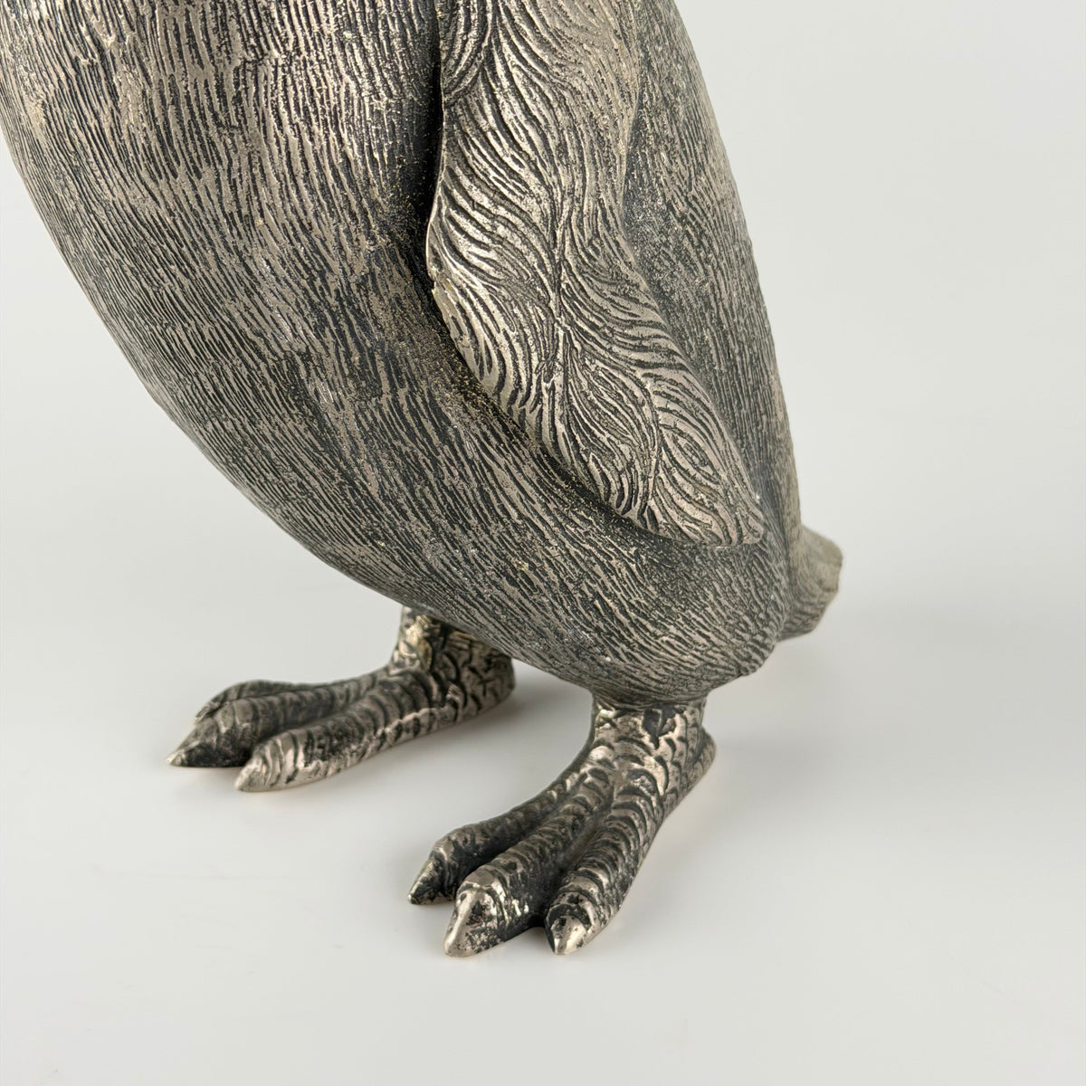 Silver-Plated Penguin Sculpture by Gucci, Italy, 1970s Sculptures