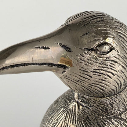 Silver-Plated Penguin Sculpture by Gucci, Italy, 1970s Sculptures