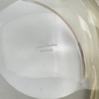 Simone Cenedese, Large Sculptural Murano Glass Bowl, Italy, 1980s Bowls