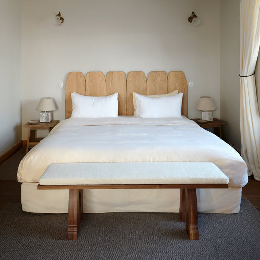 Sintra Bench in Walnut with Cushion Benches