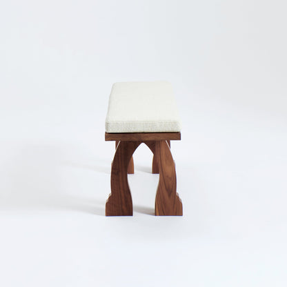 Sintra Bench in Walnut with Cushion Benches