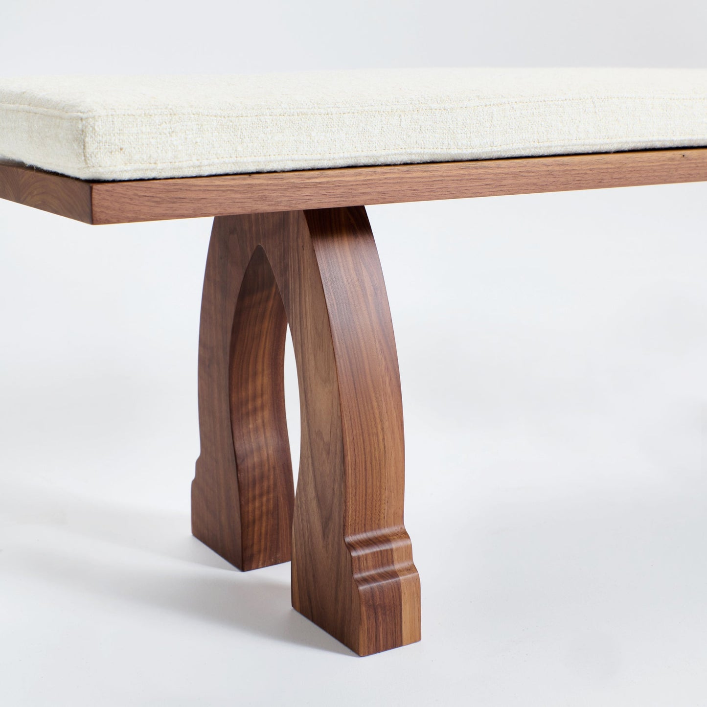 Sintra Bench in Walnut with Cushion Benches