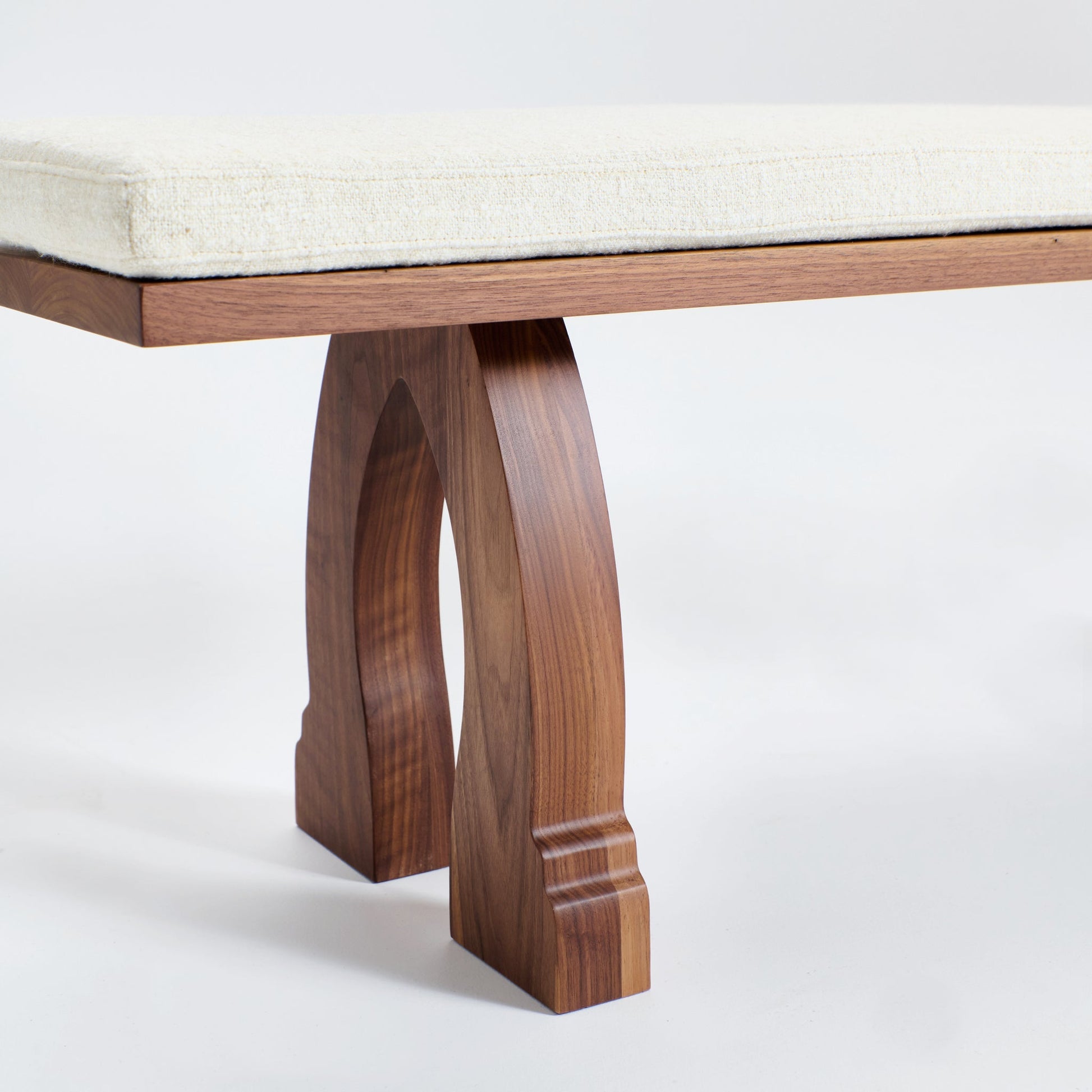 Sintra Bench in Walnut with Cushion Benches