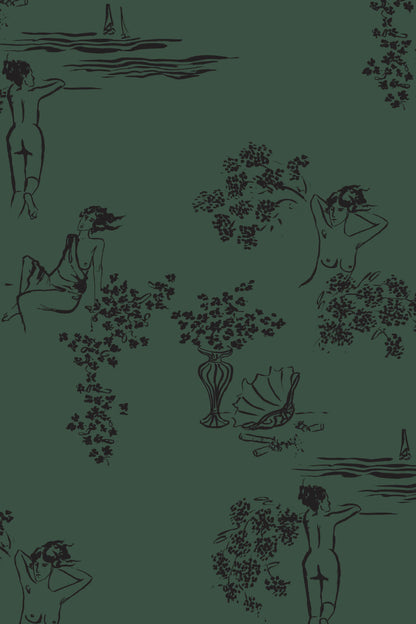 Sisters Wallpaper in Mountain View by Papier