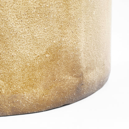 Small Ceramic Side Table in Coral White End Tables
