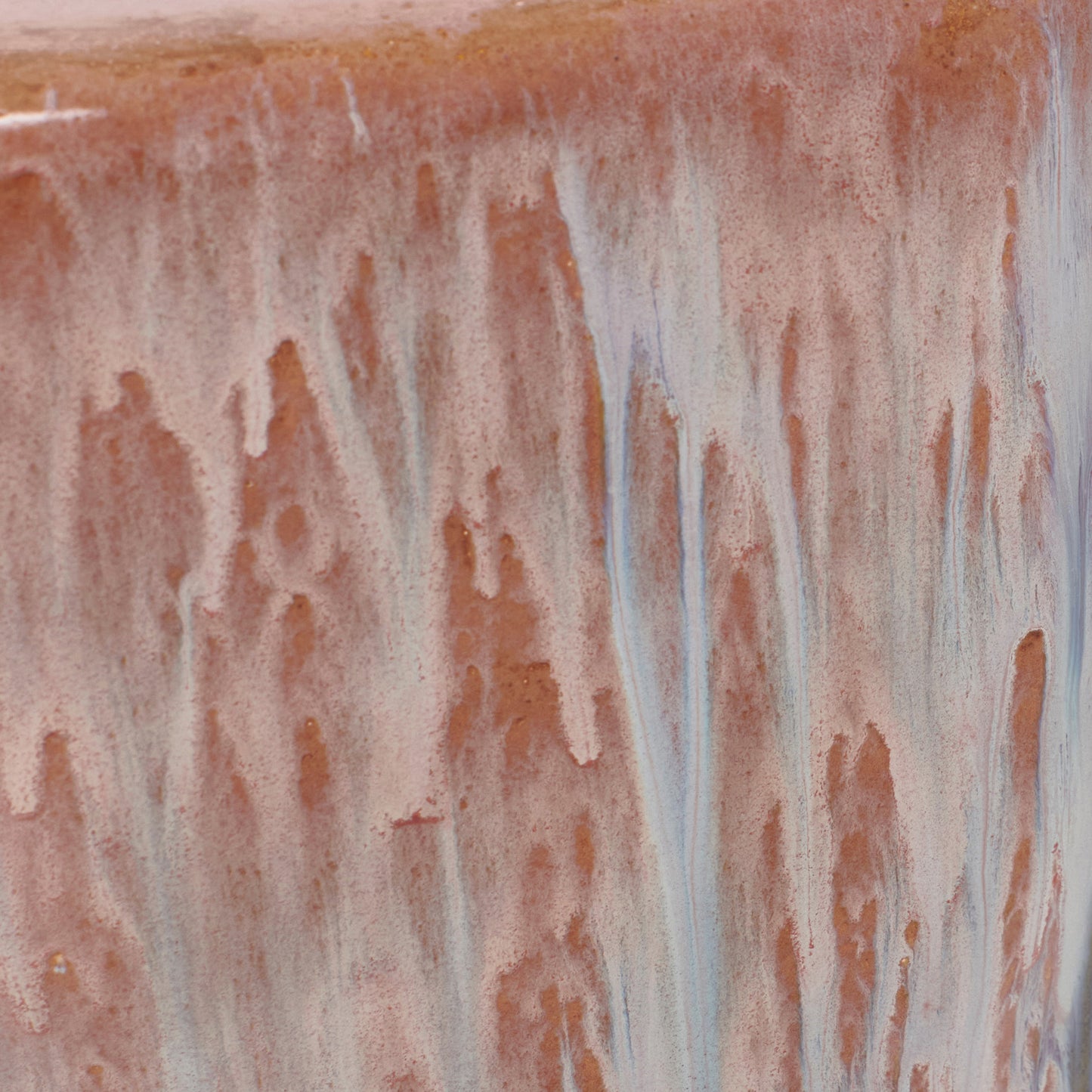 Small Ceramic Side Table in Petri Pink End Tables