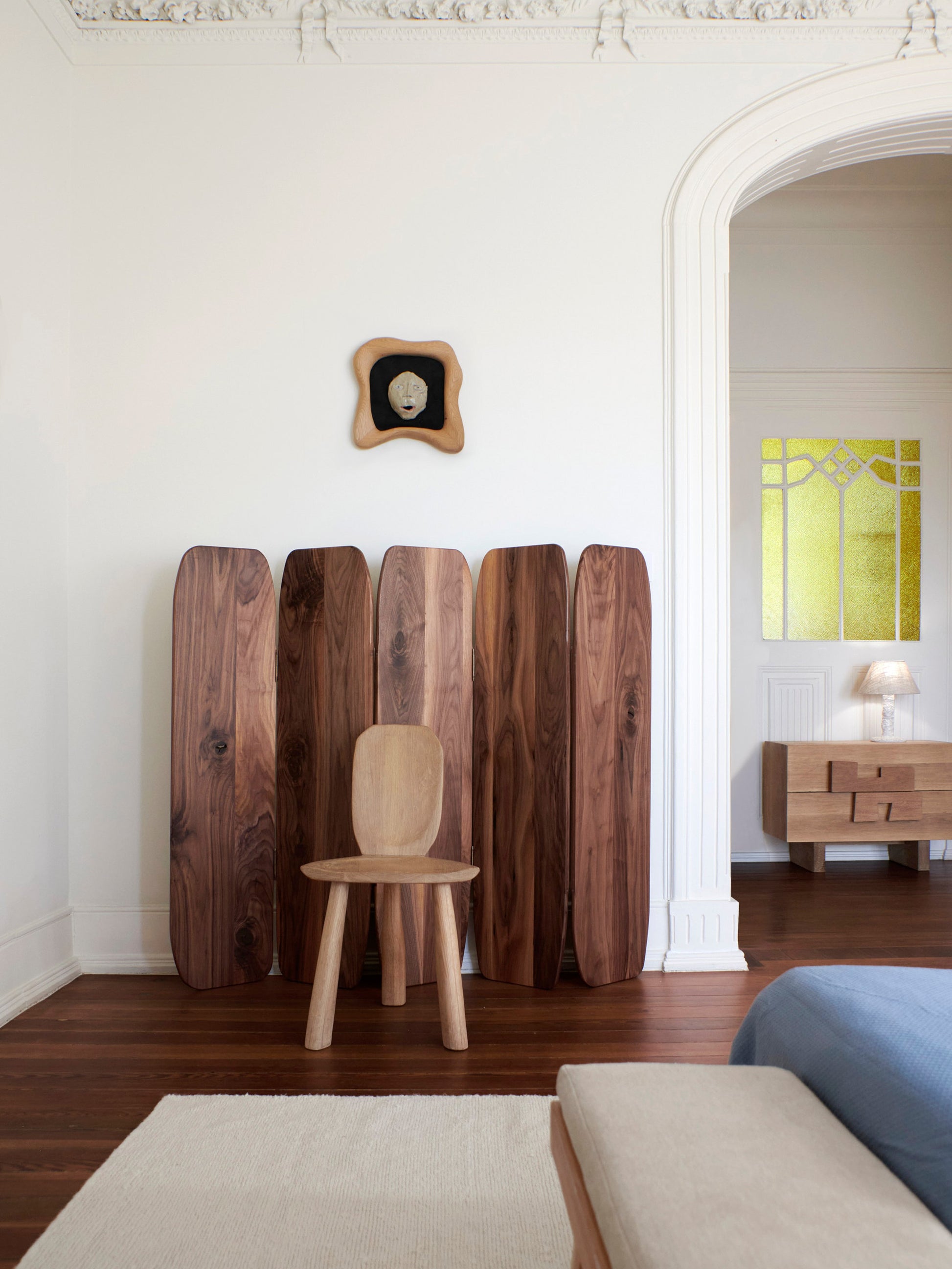 Small Madeira Room Divider in Walnut Room Dividers